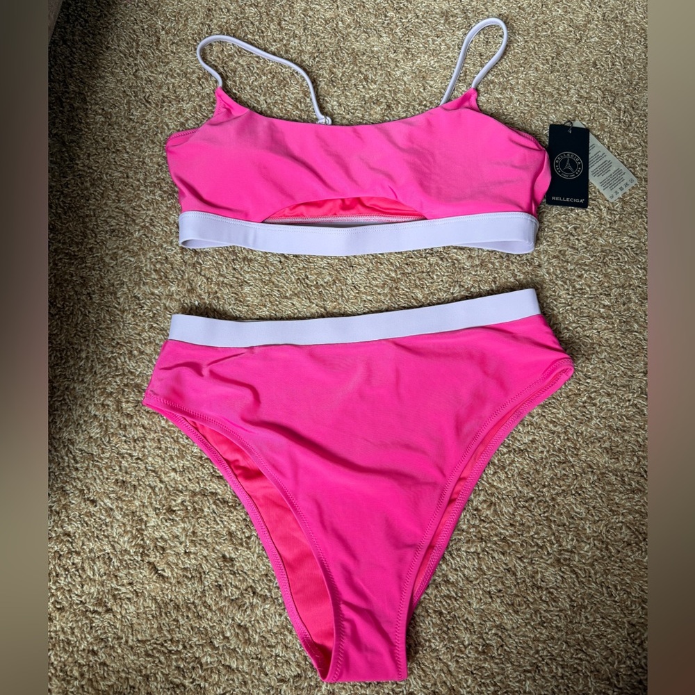 NWT Hot Pink 2 piece bikini